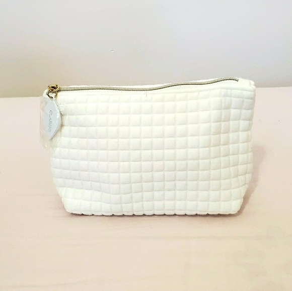 Sephora Handbags - Clarins Soft Quitted Makeup Bag